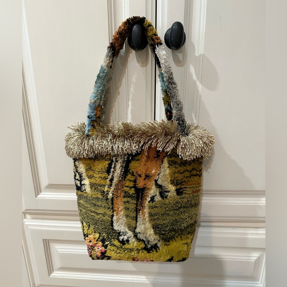 Fabric Covered Horse Bag. - Picture 2 of 6